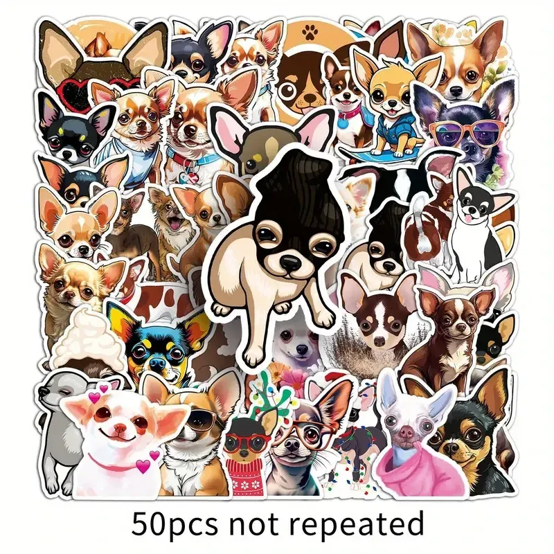 Наклейки чихуахуа – набор 50 шт виниловых стикеров Киев - изображение 2