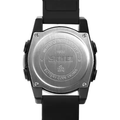 Мужские спортивные часы Skmei 1906 Черный циферблат Киев - изображение 7