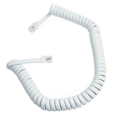 Кабель телефонний Atcom телефонный спиральный 2м RJ9 (17319) Вінниця - фото 3