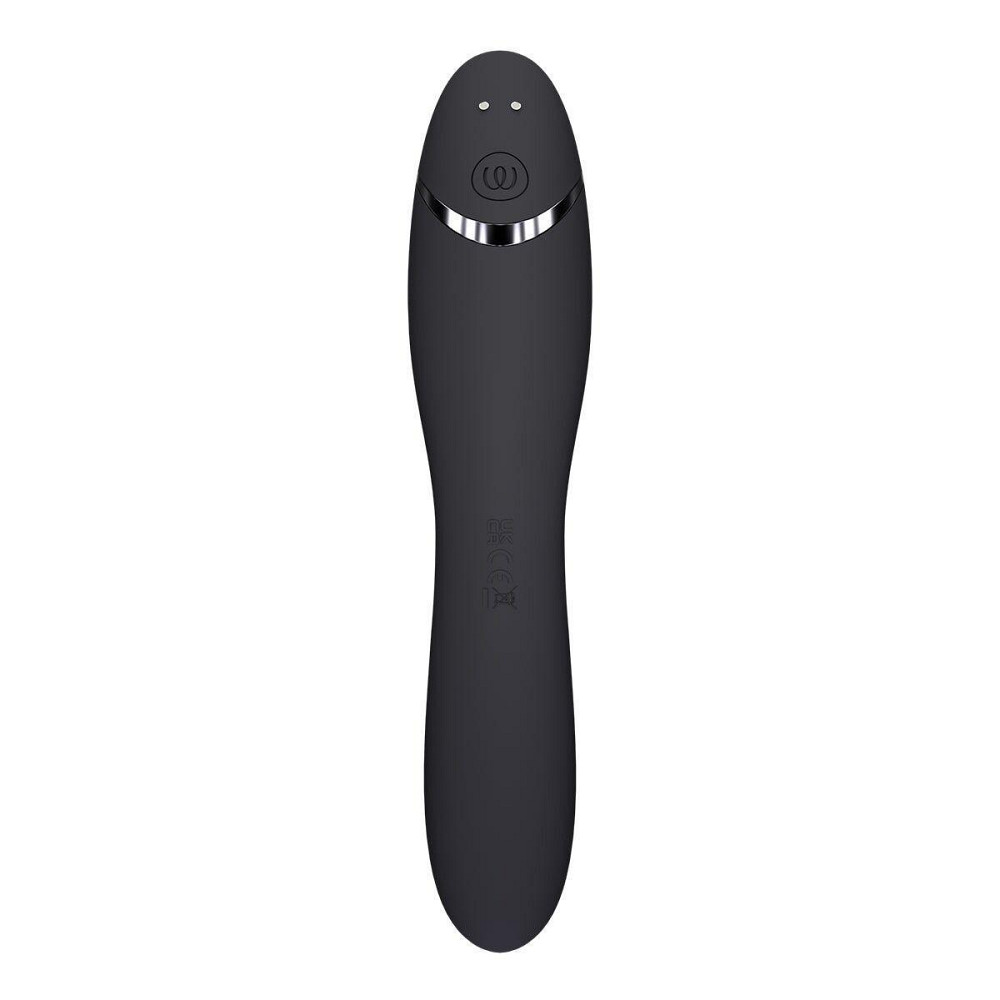Вакуумный стимулятор для точки G и клитора с вибрацией Womanizer OG Dark Grey, 12 уровней, 3 режима Sex Aura Киев - изображение 3