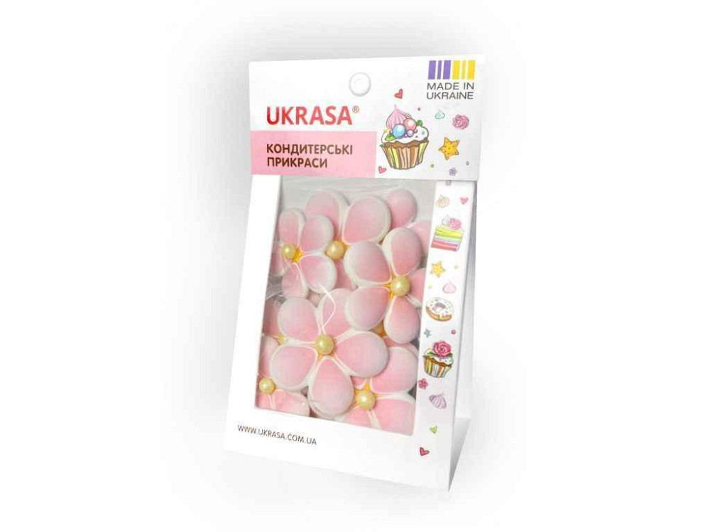 Набор украшений Незабудка альпийская розовый (9шт/уп) ТМ УКРАСА Киев - изображение 1