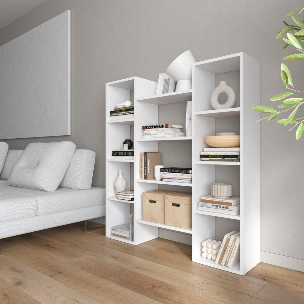 Стелаж для книг VAYS D-8, сучасна полиця, ЛДСП 130×30×140 см - для дому, офісу, вітальні Львів - фото 1