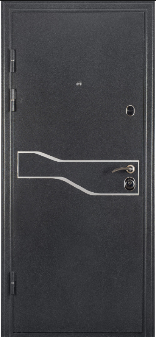 Двері вхідні Даримаг Версаль Антик срібло/ПВХ Сірі 960х2050 мм Київ - фото 1