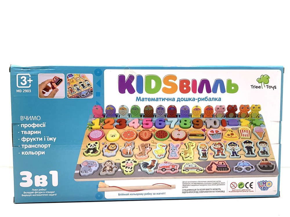 Дерев'яна іграшка Tree Toys Багатофункціональна дошка магнітна рибалка (MD 2903) Чернігів - фото 6