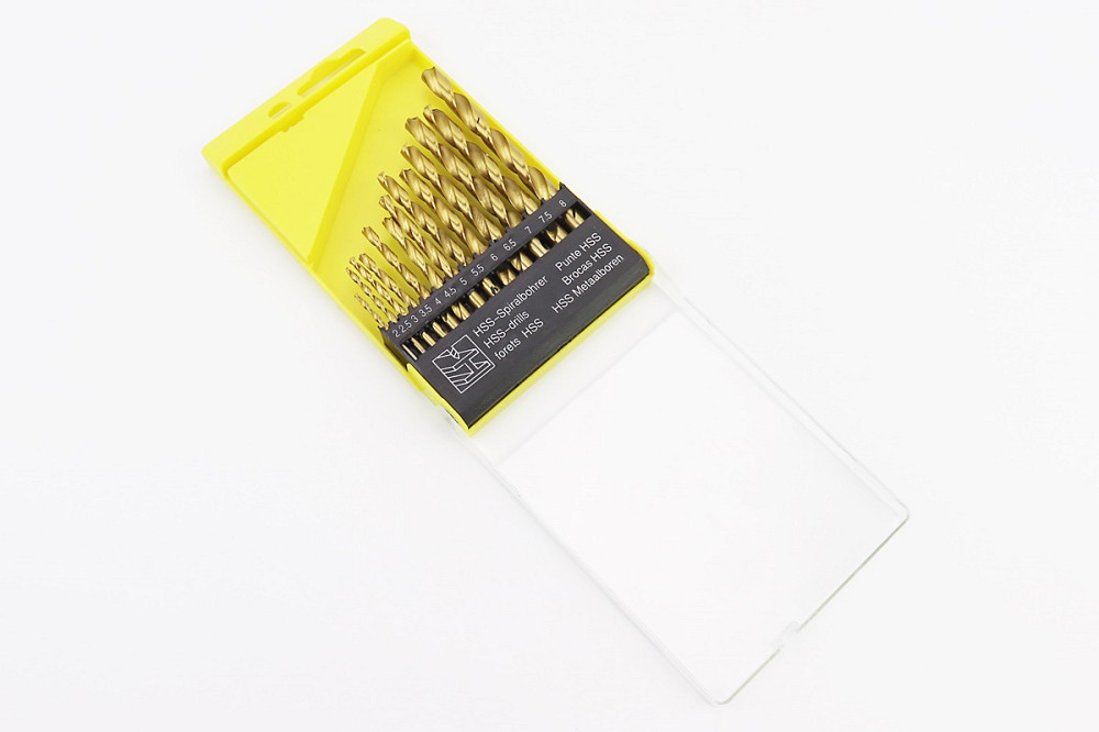 Набір свердел по металу 13шт D-2/2,5/3/3,5/4/4,5/5/5,5/6/6,5/7/7,5/8мм HSS TiN 11-0413 Київ - фото 1