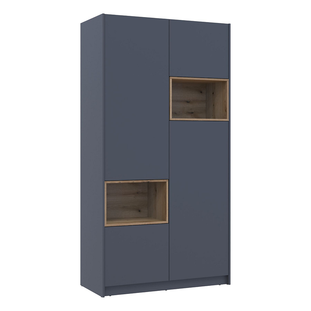 Шафа для одягу з нішою Doros Дейл 115,2х52х220 см Графіт/Дуб евок (DRS-011281) Львів - фото 5