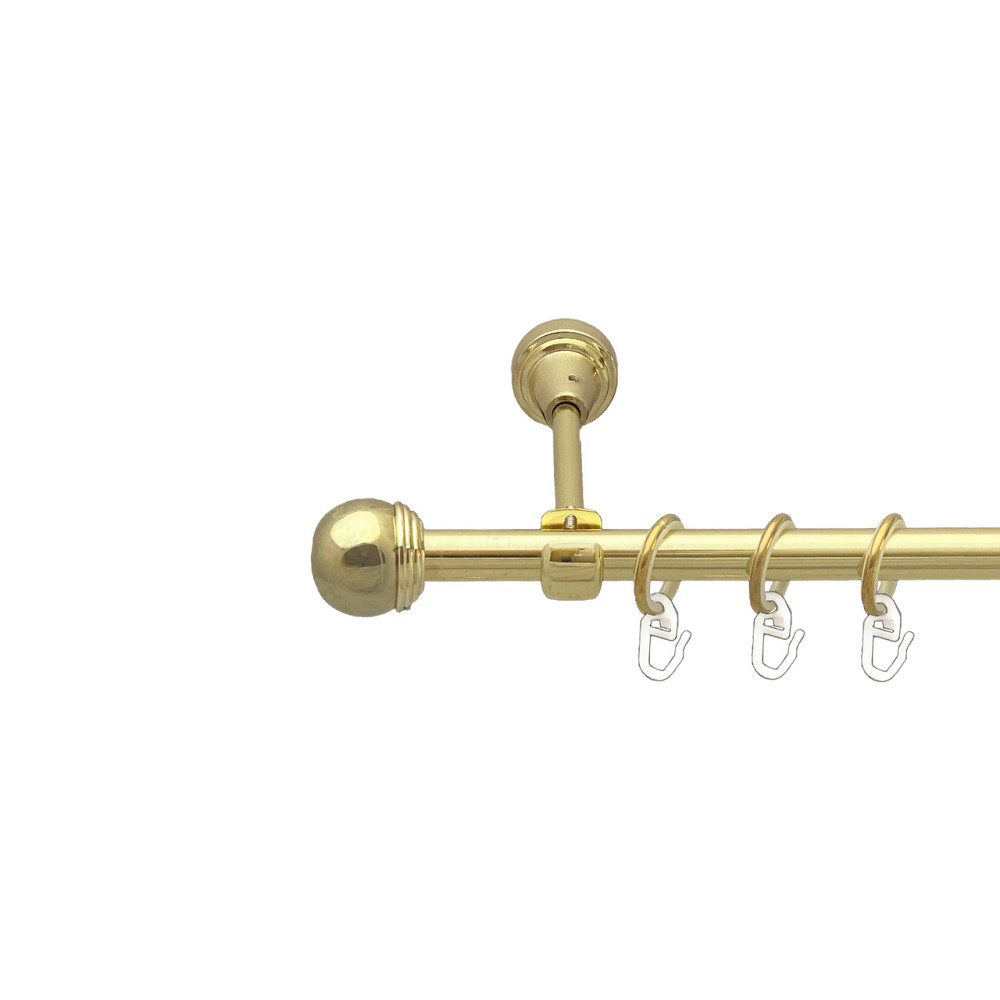 Карниз Orvit Тоді Макс металевий однорядний відкритий Золото 16 мм 200 см (00-00014140) Львов - изображение 1