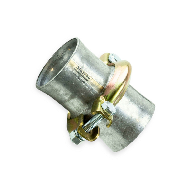 Хомут d=55 з патрубком газель глушника Мукачево - фото 1