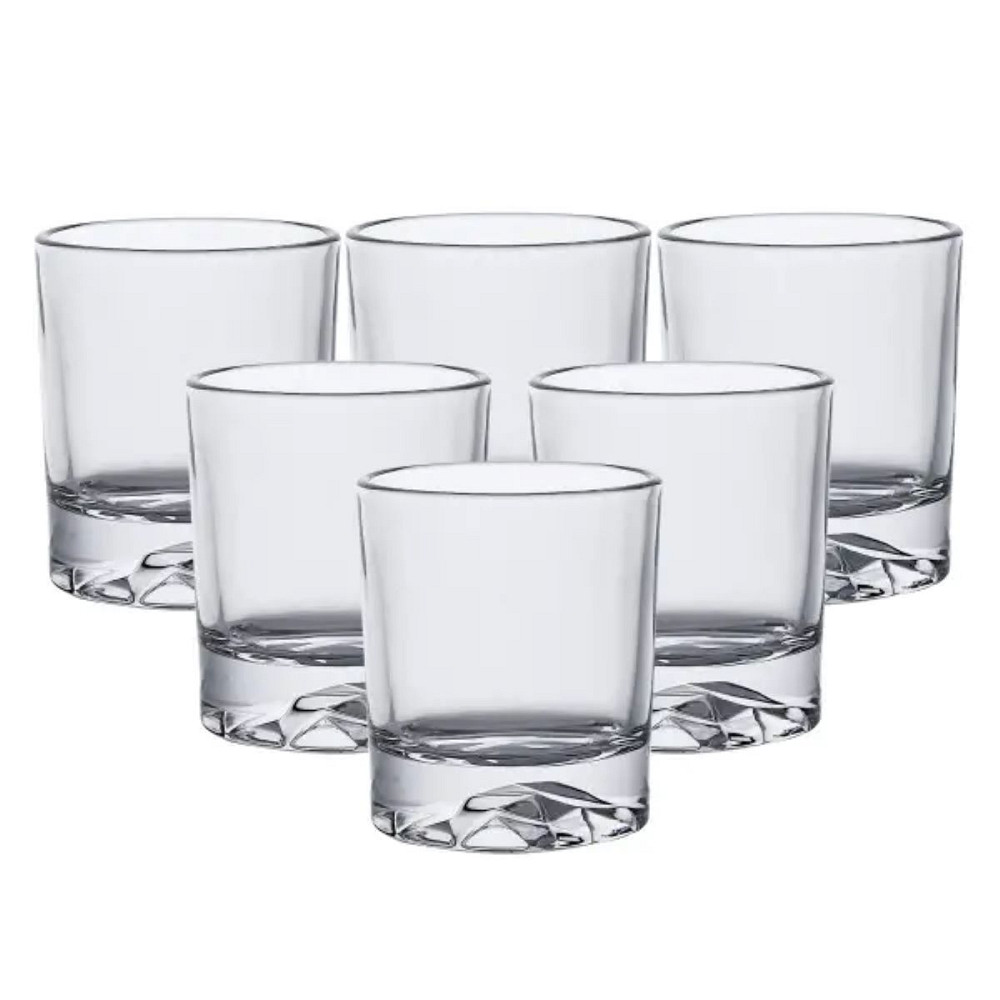 TS Kitchen Набір склянок скляний 6 шт по 250 мл прозорий прозорий Київ - фото 1