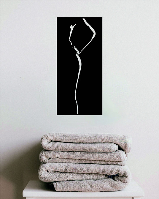 Декоративное настенное Панно «Женский Образ», Декор на стену 110*51 см, Черный Киев - изображение 3