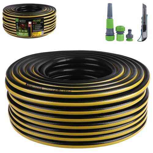 Шланг армований 4-х шаровий, "Ruby Ant" 3/4" 50 м + подарунок розприскувач "Равлик", 2 адаптори, конектор і ніж. Alloid Pro Одеса