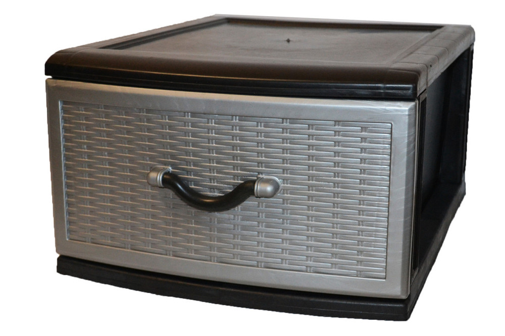 Комод пластиковий Style black (Стиль) 1 ящик 48х38х24 Одеса - фото 1