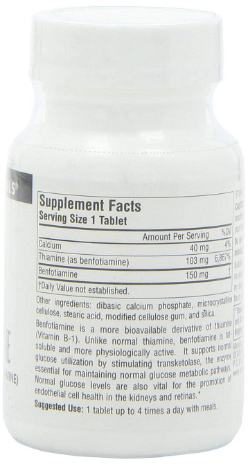 Бенфотиамин Source Naturals Benfotiamine 30 таб Киев - изображение 2