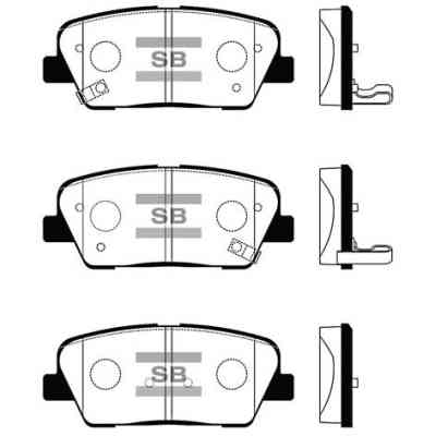 Тормозные колодки HI-Q SP1247 Винница
