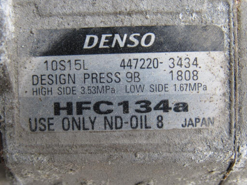 Компресор кондиціонера Toyota Corolla 2.0 D4-D 2000-2007 (447220-3434) Ковель - фото 3