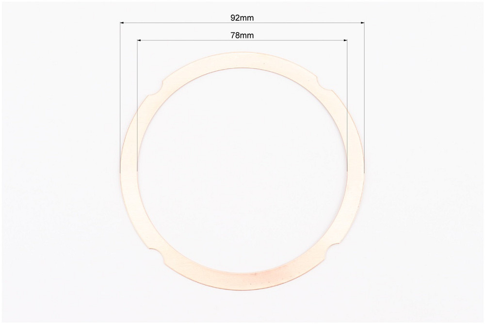 Прокладка головки циліндра 178F 78mm, к-кт 5шт, (мідь, на блістері) Київ - фото 3
