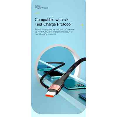 Дата кабель USB 2.0 AM to USB-C 3.0m 7A black Essager (EXCT-XCC01) Винница