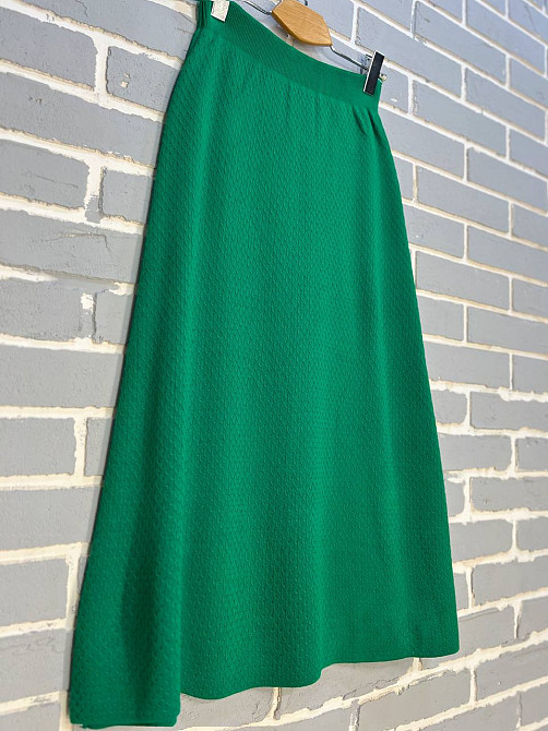 Спідниця жіноча My fashion 2024402 трапеція косичка довга one size, зелений, one size Київ - фото 2