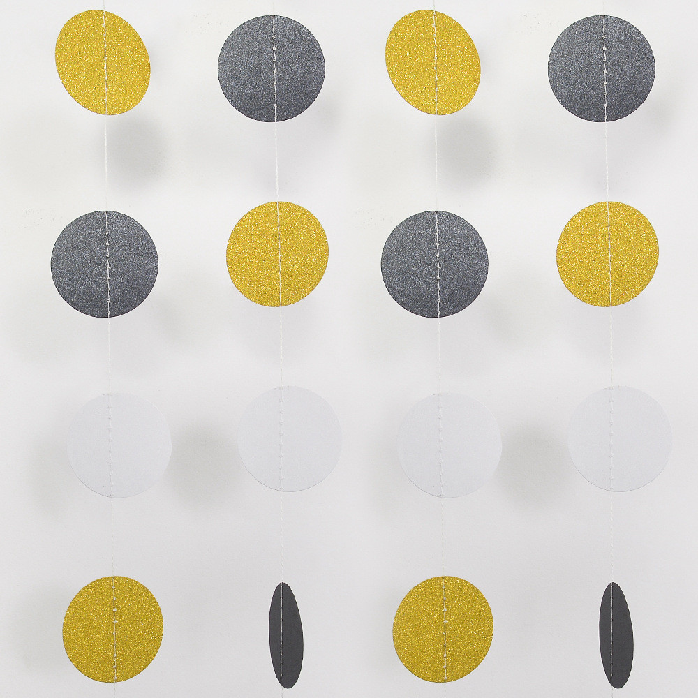 Гирлянда кружки для фотозоны 4 м на 6 см разноцветный Киев - изображение 2