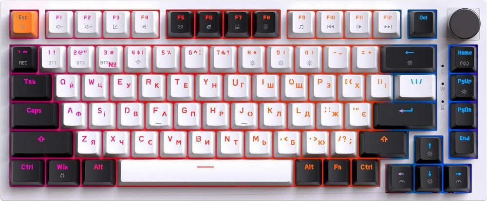 Клавіатура бездротова GamePro Asgard Valhalla MK160W Pro White ( 17076 ) Харків - фото 3