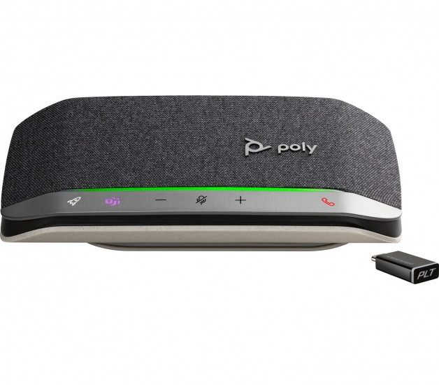 Спікерфон Poly Sync 20+ з адаптером BT700, 2x Bi-Mic, радіус 2 м, 1 х динамік, сертифікат Microsoft Teams, USB-A, Bluetooth, сірий Київ - фото 1