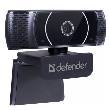 Веб-камера Defender G-lens 2590 QHD 2K 3.7Мп 1440p с прищепкой Черный Винница