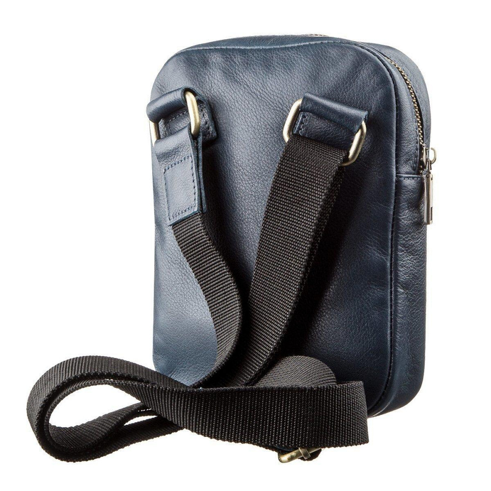 Мужская кожаная сумка SHVIGEL 19105 Синяя Киев - изображение 3