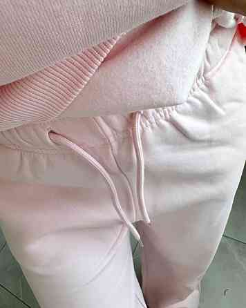 Женский прогулочный костюм: свитшот и штаны турецкая трехнить Розовый, 46 Одесса