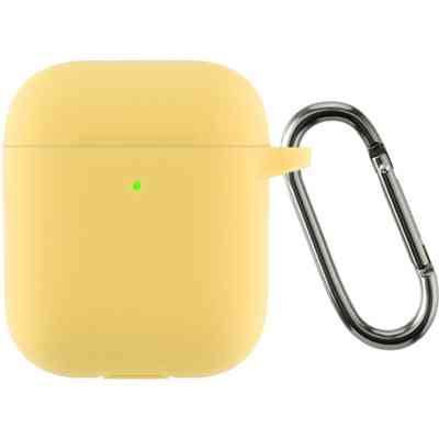 Чохол для навушників Armorstandart Ultrathin Silicone Case With Hook для Apple AirPods 2 Yellow (ARM59696) Вінниця