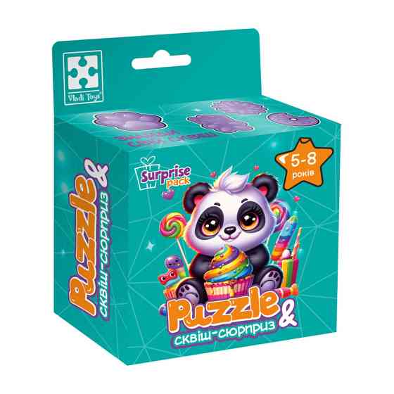 Дитячі пазли з сюрпризом "Панда" VT8030-08, 180 деталей Вінниця