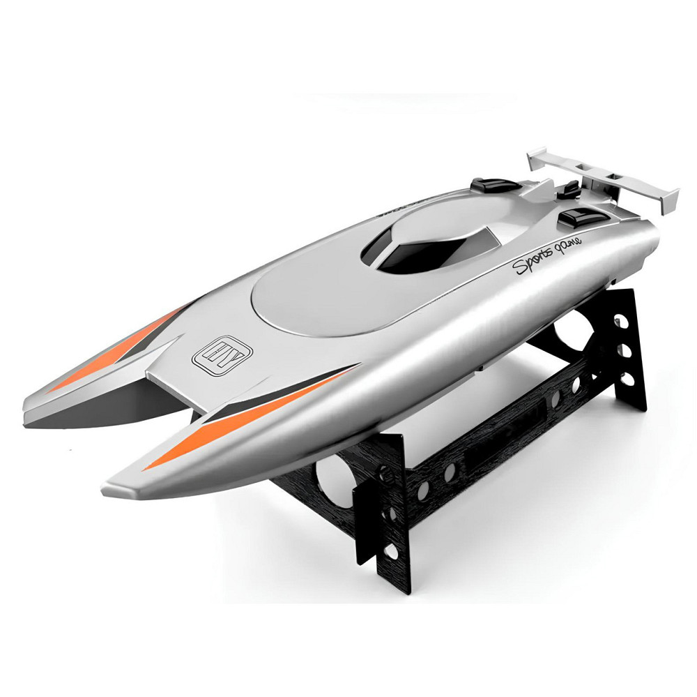 Катер на радиоуправлении RESTEQ, скоростная игрушечная яхта для детей и взрослых с пультом управления, водонепроницаемая RC-лодка Киев - изображение 1