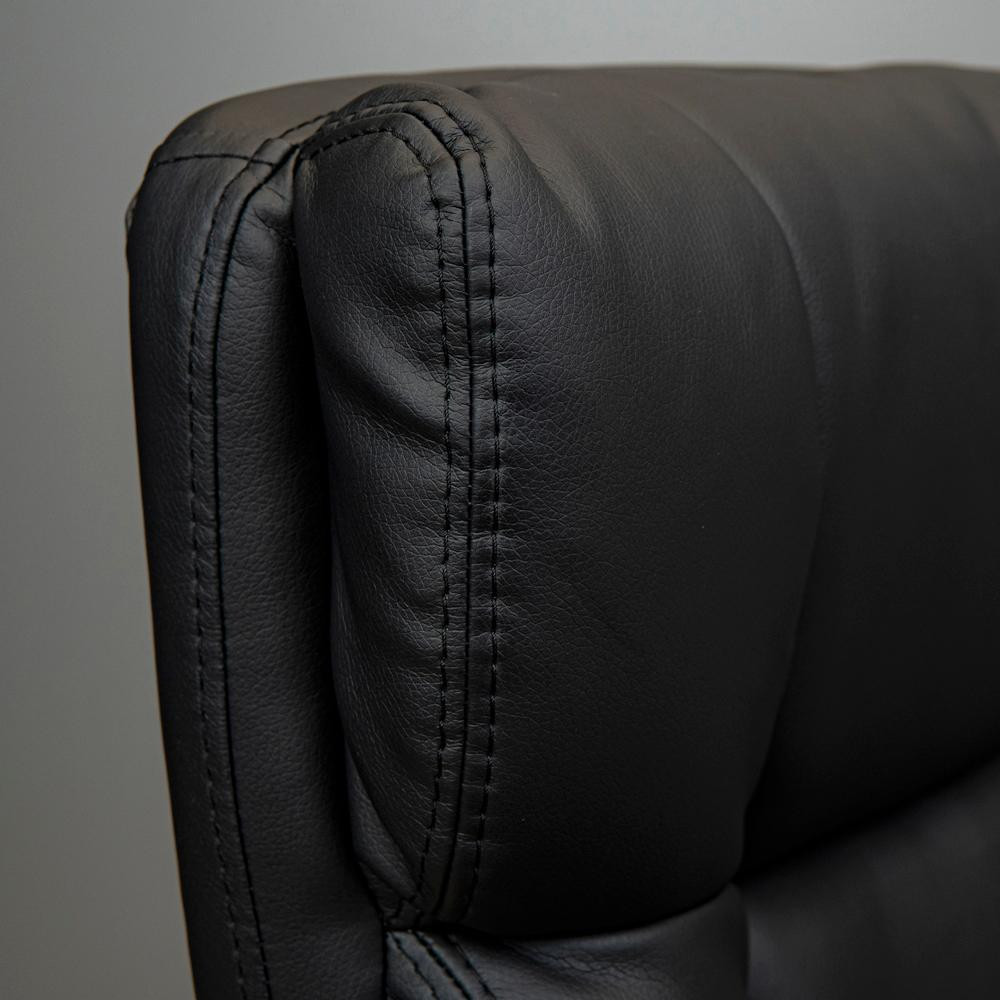 Офісне крісло керівника ManhattanDesign Хром Tilt М-1 Екошкіра Black (Прогумовані колеса) Днепр - изображение 8