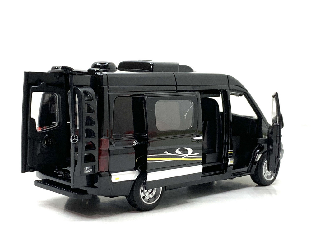 Машина Автосвіт Mercedes sprinter інерційна відчиняються двері 15 см Чорна (AP-1816) Чернігів - фото 7