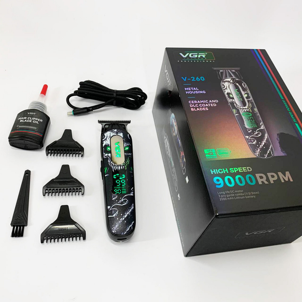 Багатофункціональний тример для стрижки волосся і тіла, Професійна акумуляторна машинка Акумулятор QR-68 Івано-Франківськ - фото 6