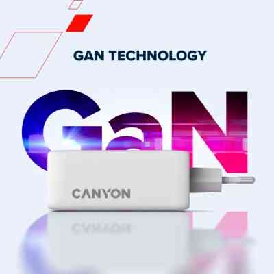Зарядное устройство Canyon CU100ACC GaN 100W 3xPD 1xQC EU White (CNS-CUW100ACC) Винница