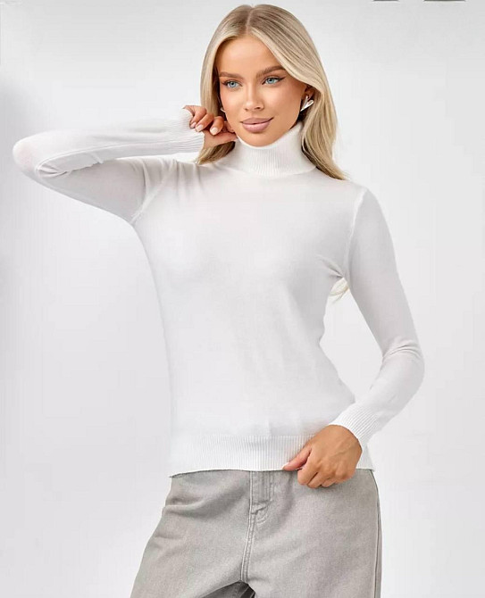 Женский повседневный гольф хлопок, кашемир Черный Одесса - изображение 1