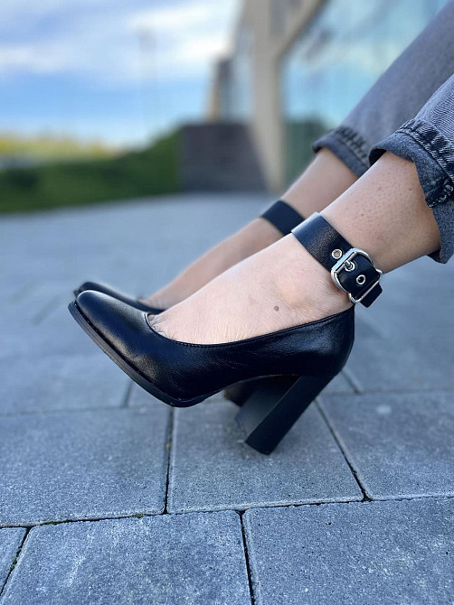 Nivelle Туфлі жіночі NIVELLE чорні натуральна шкіра каблук 9 см (1906/9518-9544) Коломия - фото 8