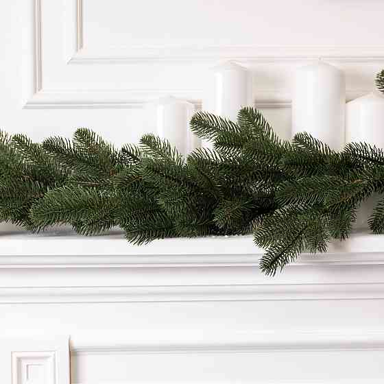 Штучна гірлянда Хвоя 2 м зелена, новорічна гірлянда лита реалістична Преміум KOS-HVO12 Коломыя