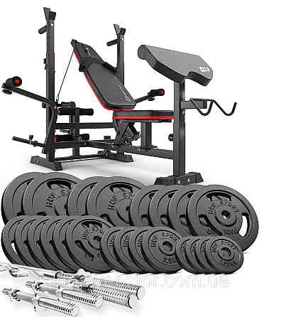 Набор STRONG 179кг с скамейкой HS-1075 Киев