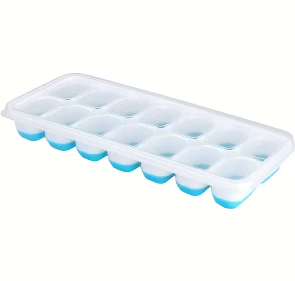 Форма для льда с крышкой на 14 кубиков 21,5 на 9 см бело-голубой Киев - изображение 2