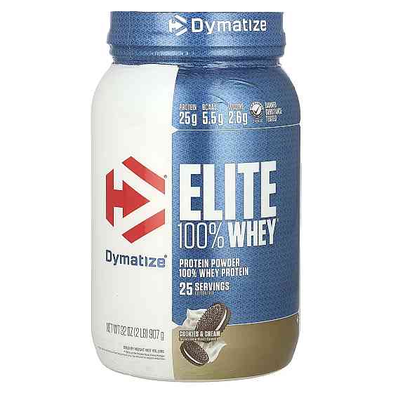 Протеїн Dymatize Elite 100% Whey Protein 907 g (Cookies cream) Луцьк