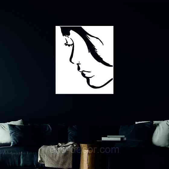 Декоративное настенное Панно «Женский Образ», Декор на стену 50*42 см, Белый Киев