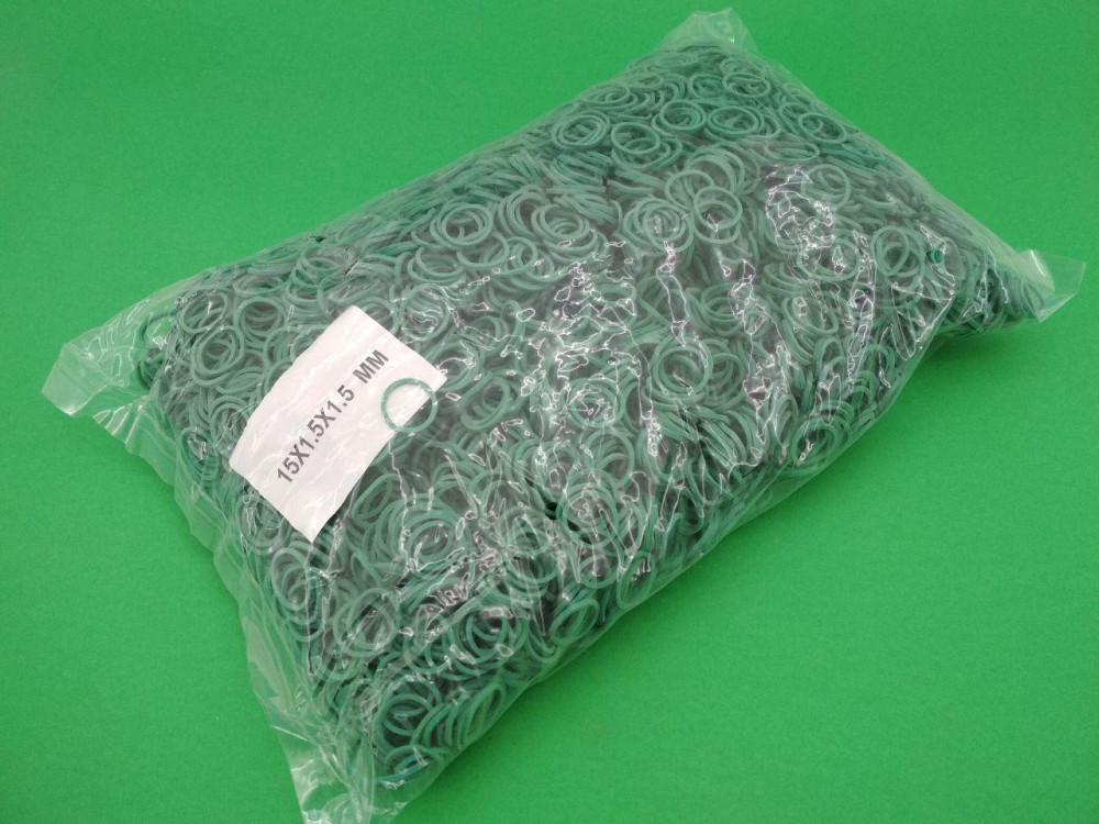 Гумки для грошей 15мм зелена 1кг "Plast" Харків - фото 2
