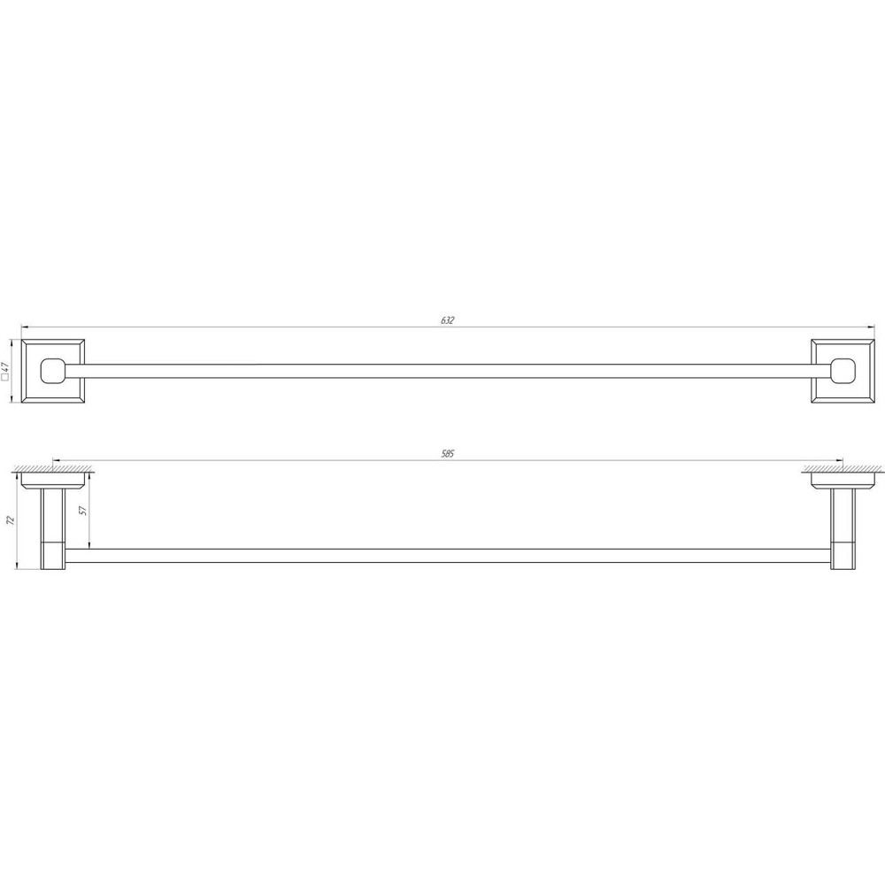 Держатель полотенец TOPAZ TKB 9912/60 Киев - изображение 3