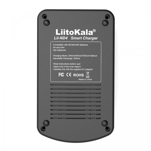 Зарядний пристрій LiitoKala Lii-ND4, 4x(NiMH/NiCd) + 1*9V(крона), discharge function (Lii-ND4) Киев - изображение 3