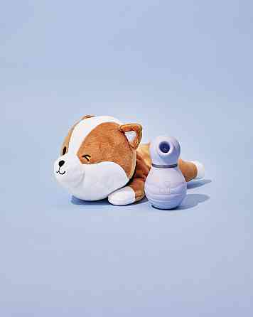 Вакуумный стимулятор для клитора TOYS+ с кейсом в виде собачки сиба-ину Friday Bae (Франция) Sex Aura Киев