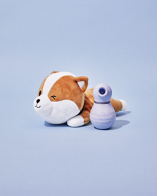 Вакуумный стимулятор для клитора TOYS+ с кейсом в виде собачки сиба-ину Friday Bae (Франция) Sex Aura Киев - изображение 3