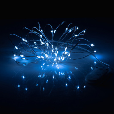 Гірлянда YES! Fun Нитка на мідному дроті 40 LED Холодно-біла 4 м Статична на Батарейках (975028) Вінниця - фото 3