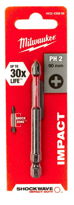 Біта SHOCKWAVE MILWAUKEE, PH2, 90мм Одесса - изображение 2