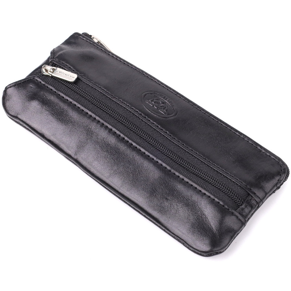 Вместительная ключница на одно отделение из гладкой натуральной кожи Tony Perotti 20851_1 (2686 nero) Черный Киев - изображение 5